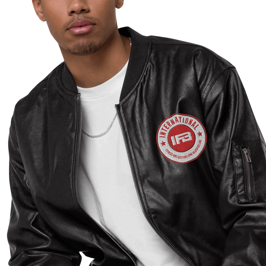 IFBNewsfeed.Org's Threadfast Apparel Faux Leather Bomber Jacket product image (7)