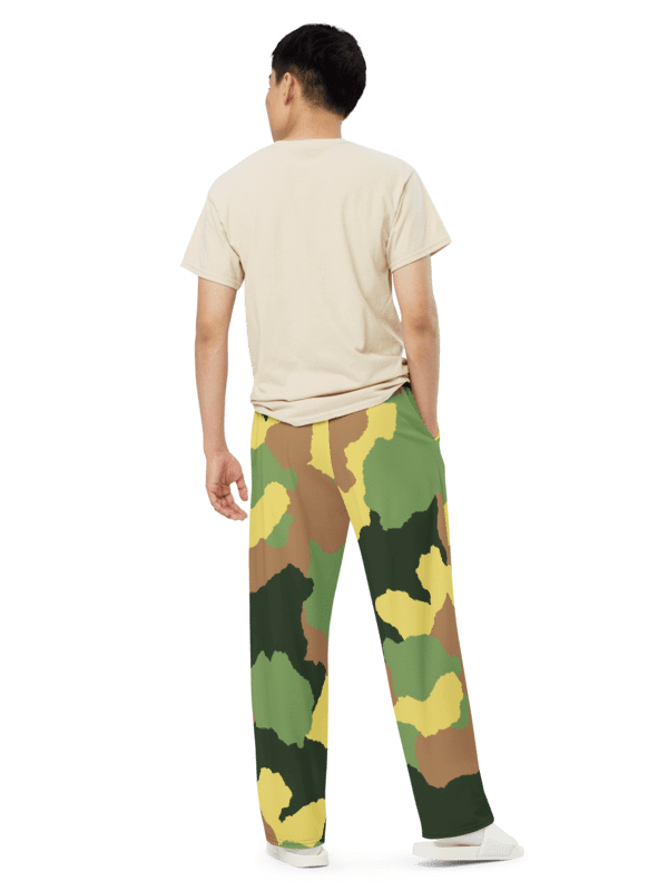 Camo All-Over Print Unisex Wide-Leg Pants product image (2)