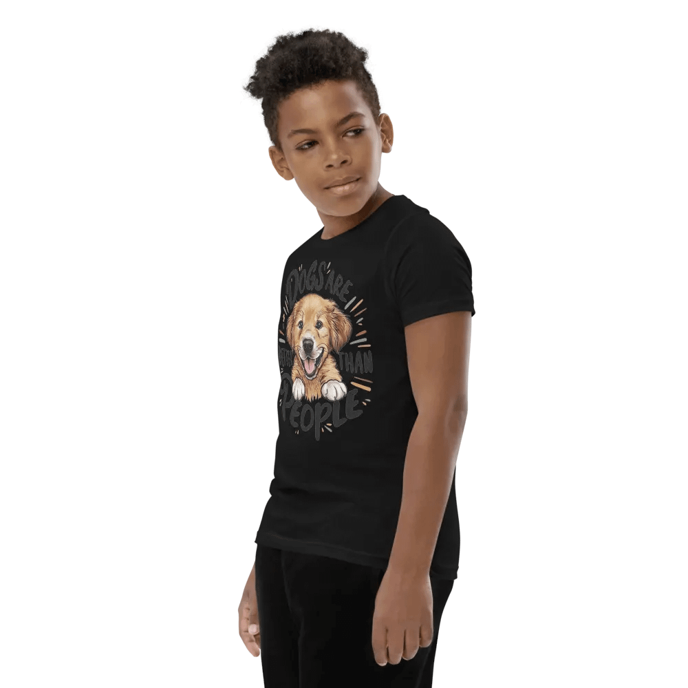 Cheerful Puppy Love Youth T-Shirt product image (8)