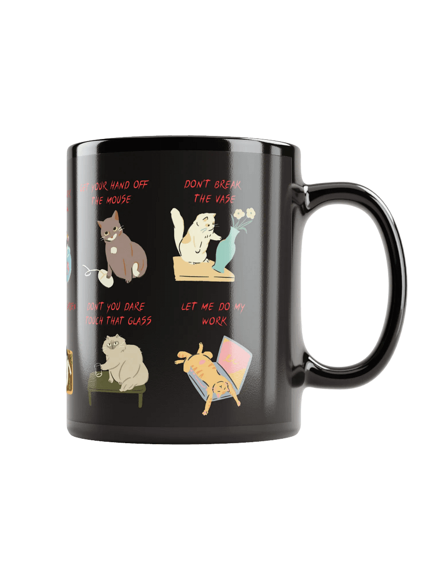Naught Cats Black Mug product image (1)