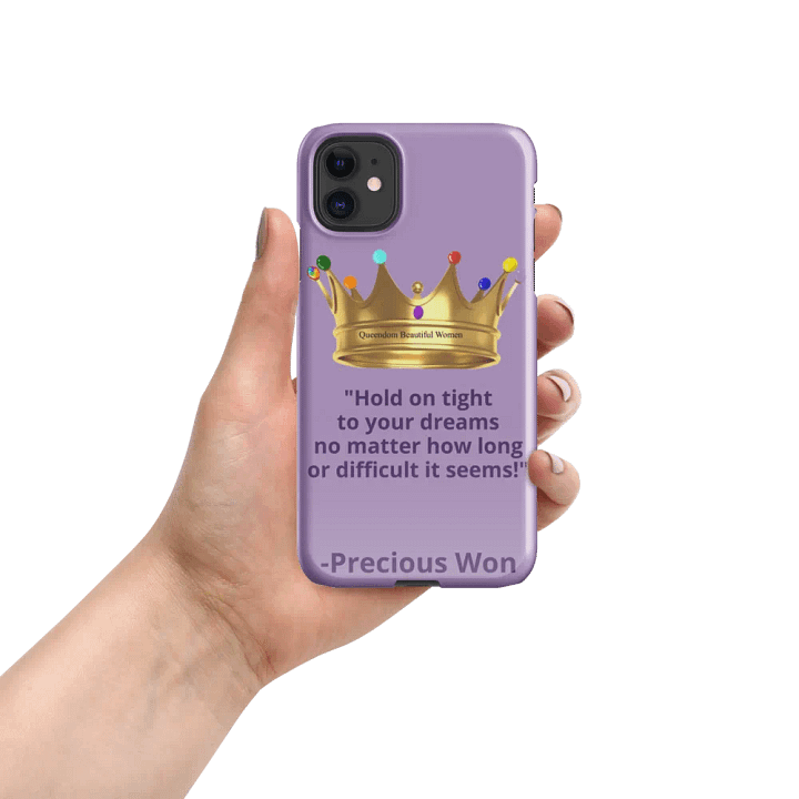 Queendom Beautiful Women iPhone® Snap Case (Lavender/Alexandrite) product image (2)