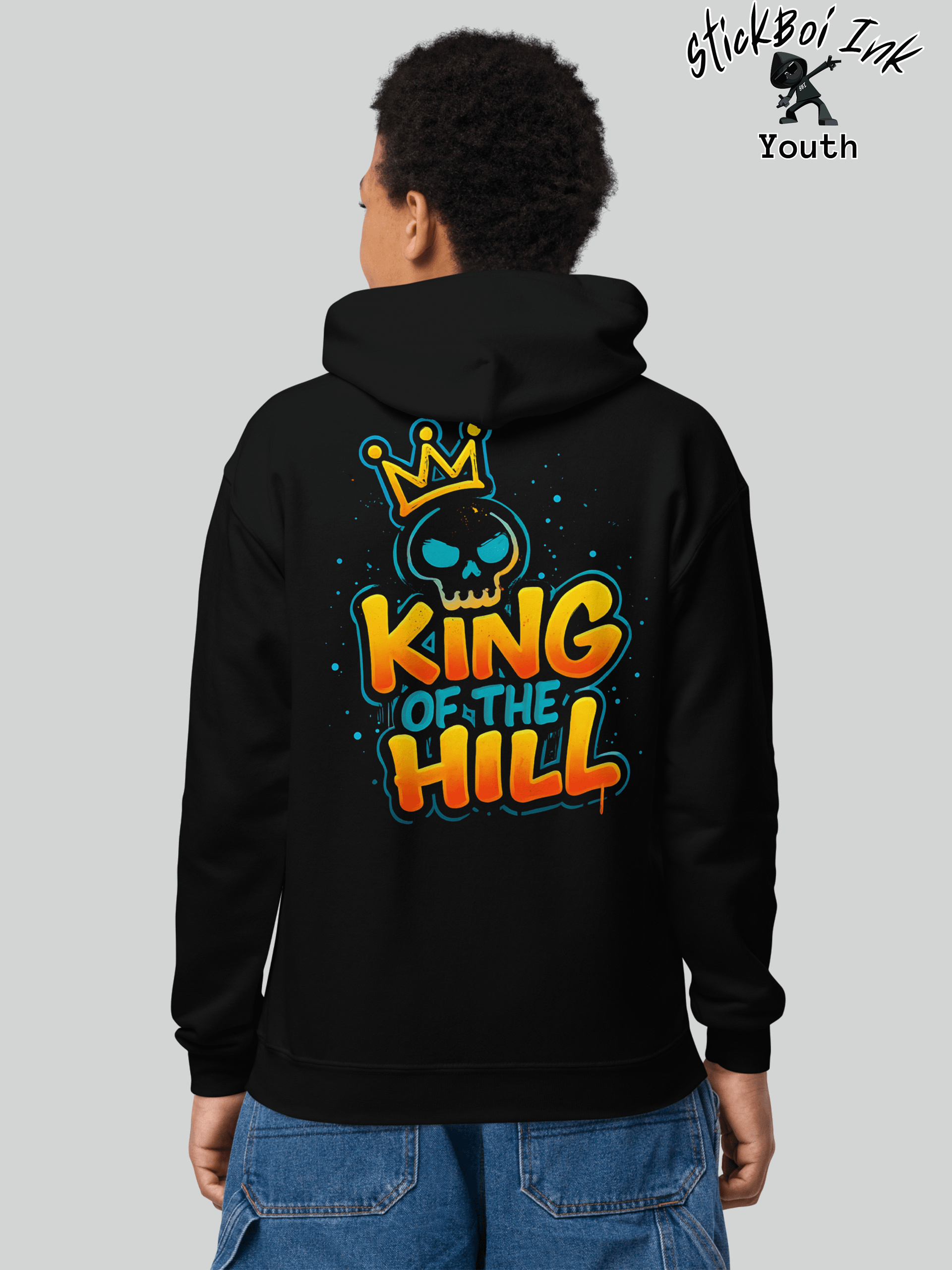 Youth Gamer Hoodie - King of the Hill by StickBoi Ink product image (2)