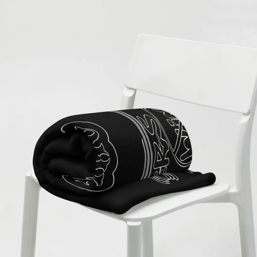 Winners Never Quit and Quitters Never Win - Black - Throw Blanket product image (7)