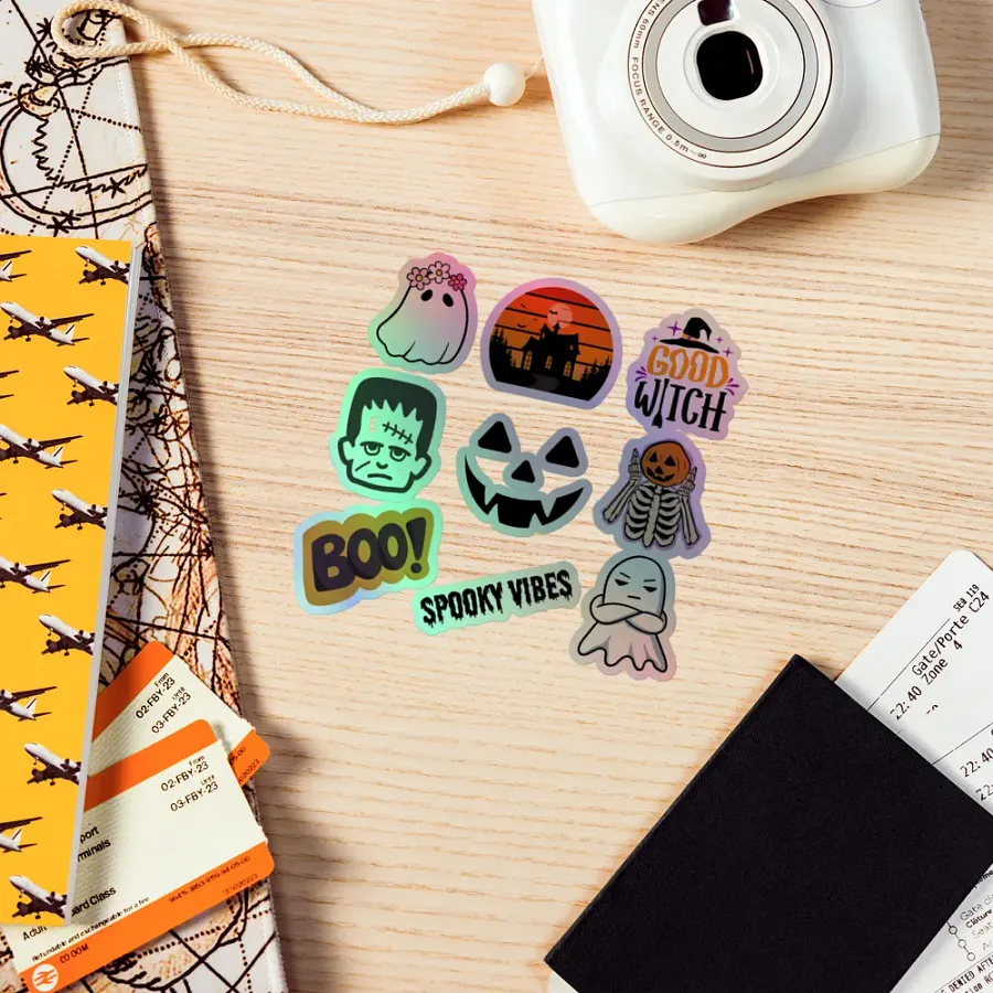 Holographic Halloween Sticker Pack product image (5)