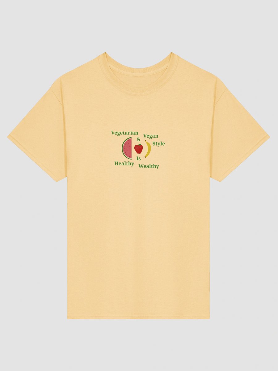 Healthy Wealthy Vegetarian & Vegan T-Shirt product image (1)