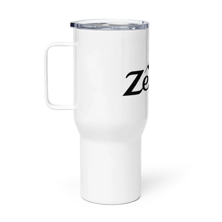 White Zenith Star Travel Mug With Handle product image (1)