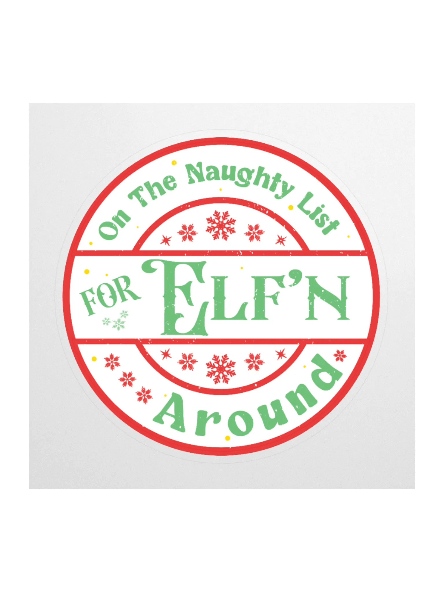 Naughty List Festive Stickers product image (1)