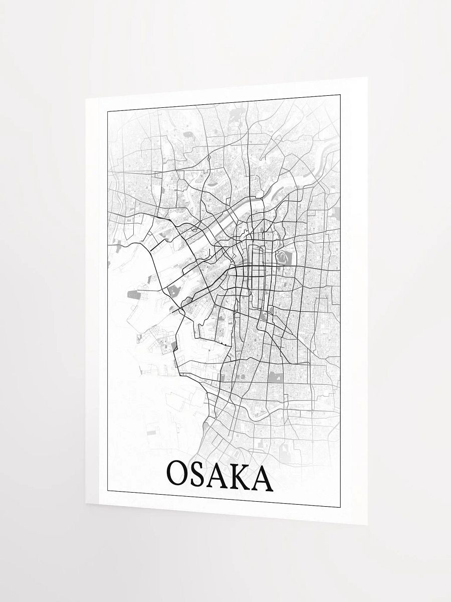 Osaka, Japan , city map print product image (6)