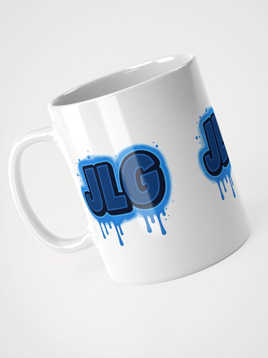 JLG Drip Logo White Glossy Mug product image (3)