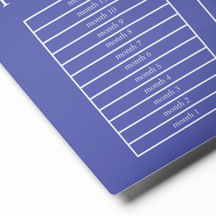 HIGHFALUTIN ANNUAL RENT TRACKER (white design 3) product image (2)