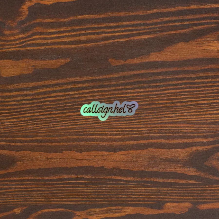 Callsign.Hel Holo Sticker product image (5)