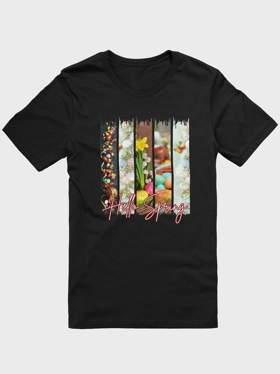 Hello Spring Brush Stroke Easter Eggs Bella Canvas T-shirt product image (5)