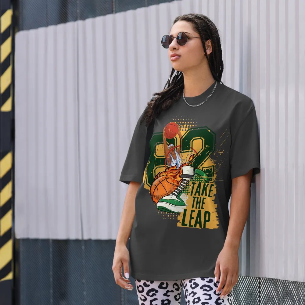 Take the leap Oversized fit unisex tee product image (1)