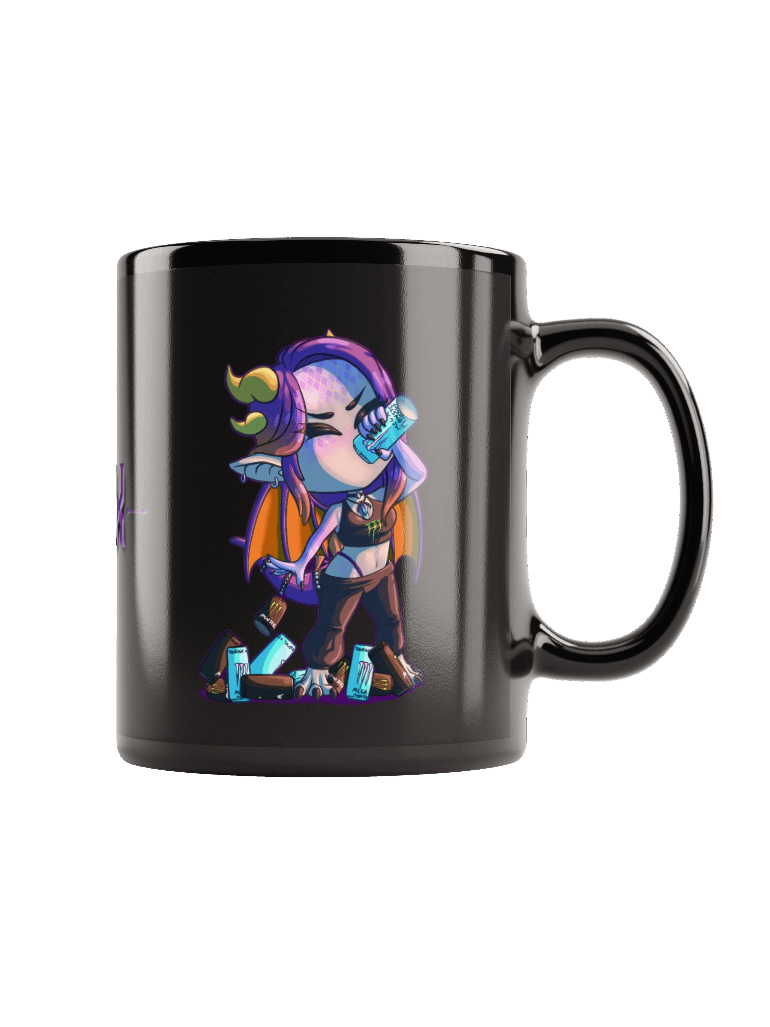 Dracthyr Monsta Addict Black Mug! product image (1)