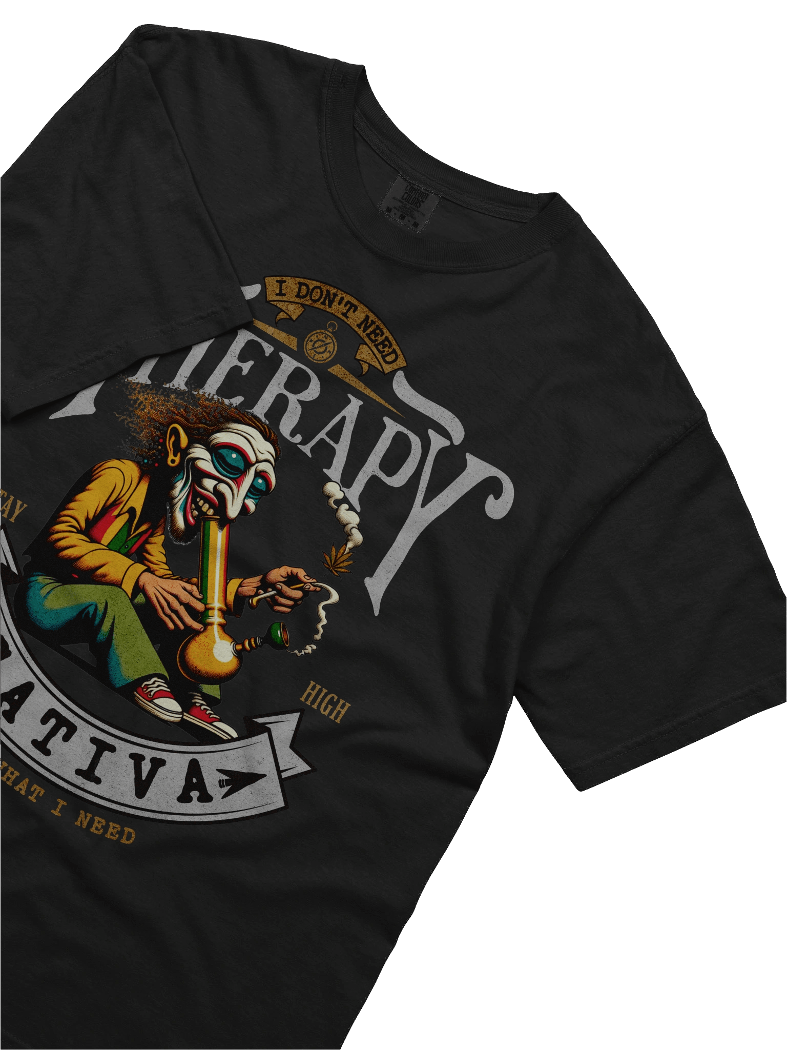 I Don't Need Therapy - Sativa Is What I Need - Heavyweight T-Shirt product image (6)