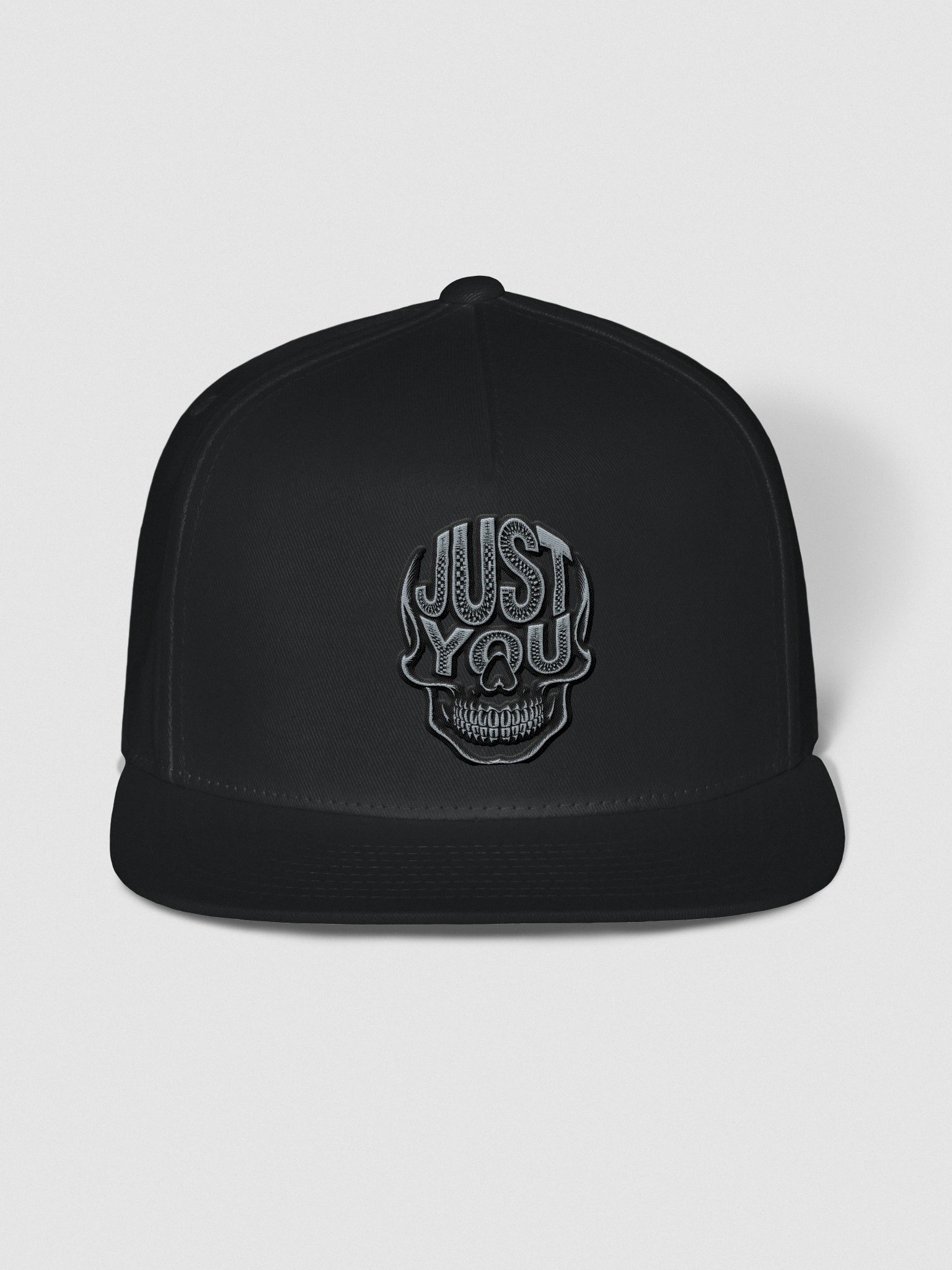 Checkerboard Skull Snapback Cap product image (6)