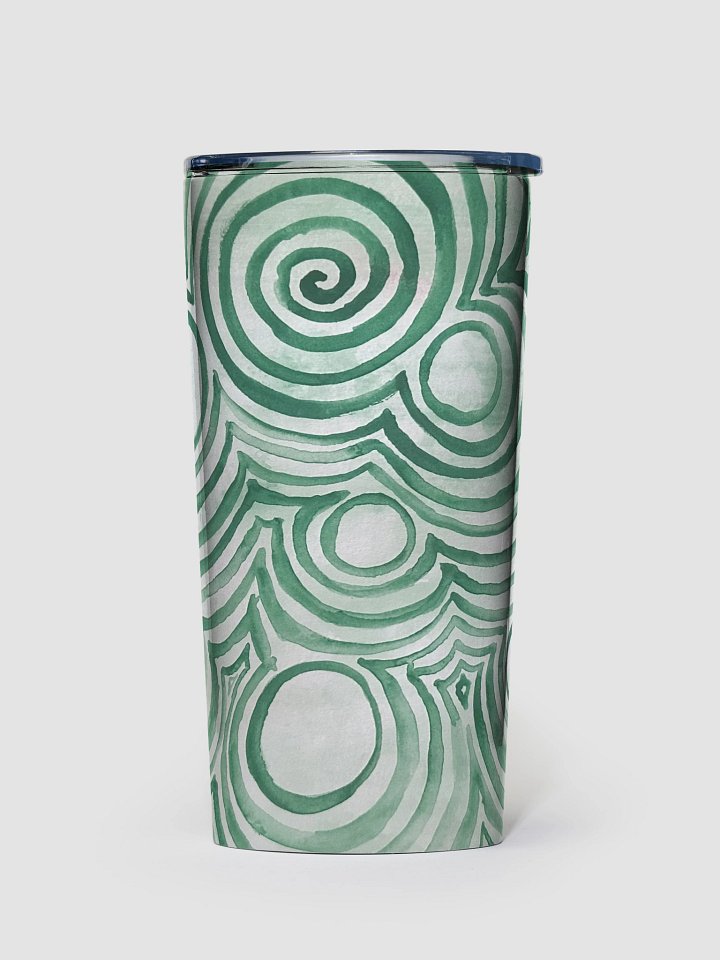 "Green Swirl" Stainless Steel Tumbler product image (1)