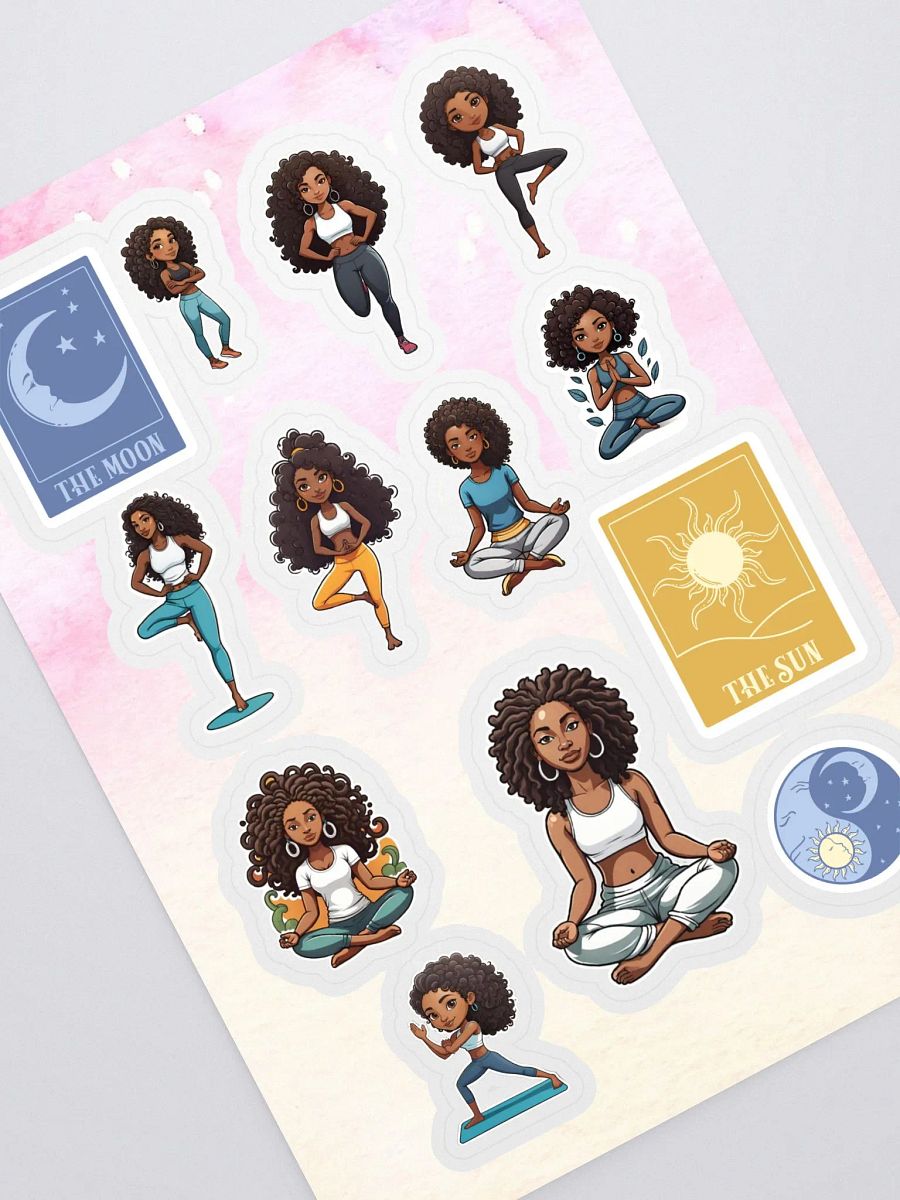 Yoga Tarot | Kiss Cut Sticker Sheet product image (1)