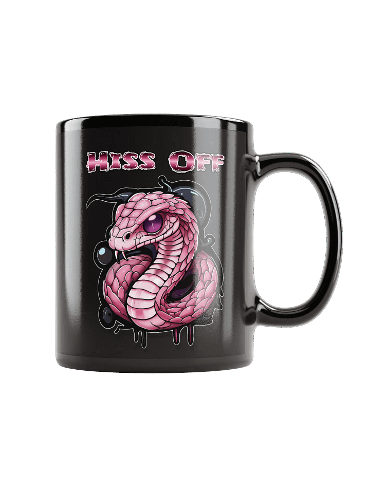 Hiss Off Black Ceramic Mug - With Words product image (1)