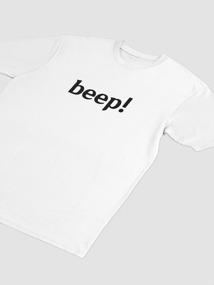 Beep Shirt (Embroidered, White) product image (4)