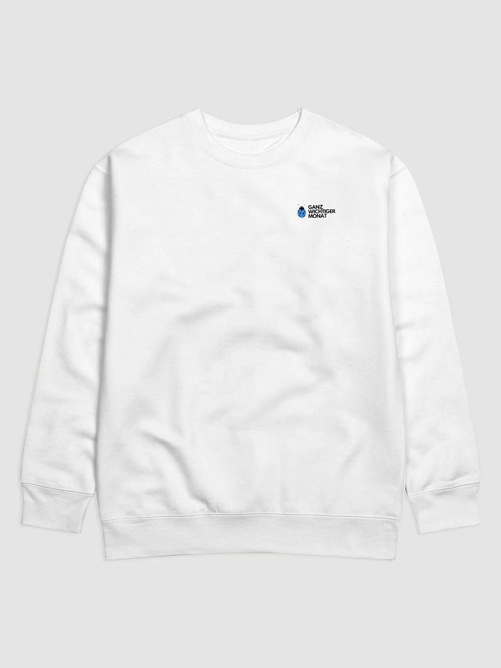 Ganz wichtiger Monat (Weiß) - Premium Sweater product image (1)
