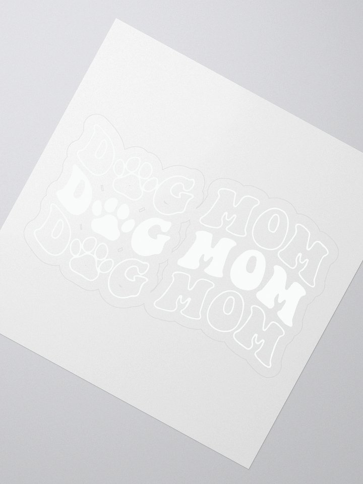 Dog Mom Kiss Cut Stickers product image (2)