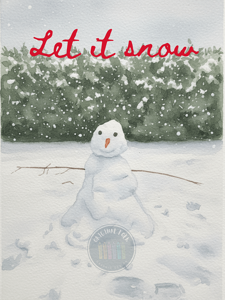 Christmas cards - snowman product image (1)