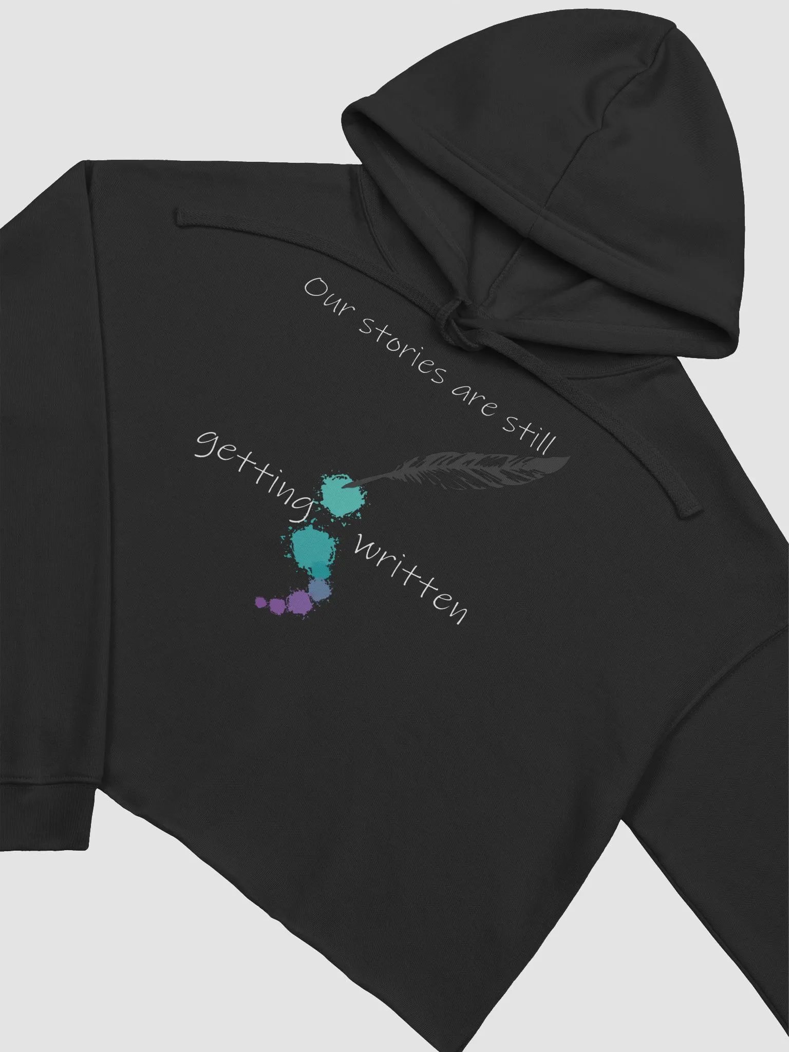 In Memorandum Light Font Crop Top product image (5)