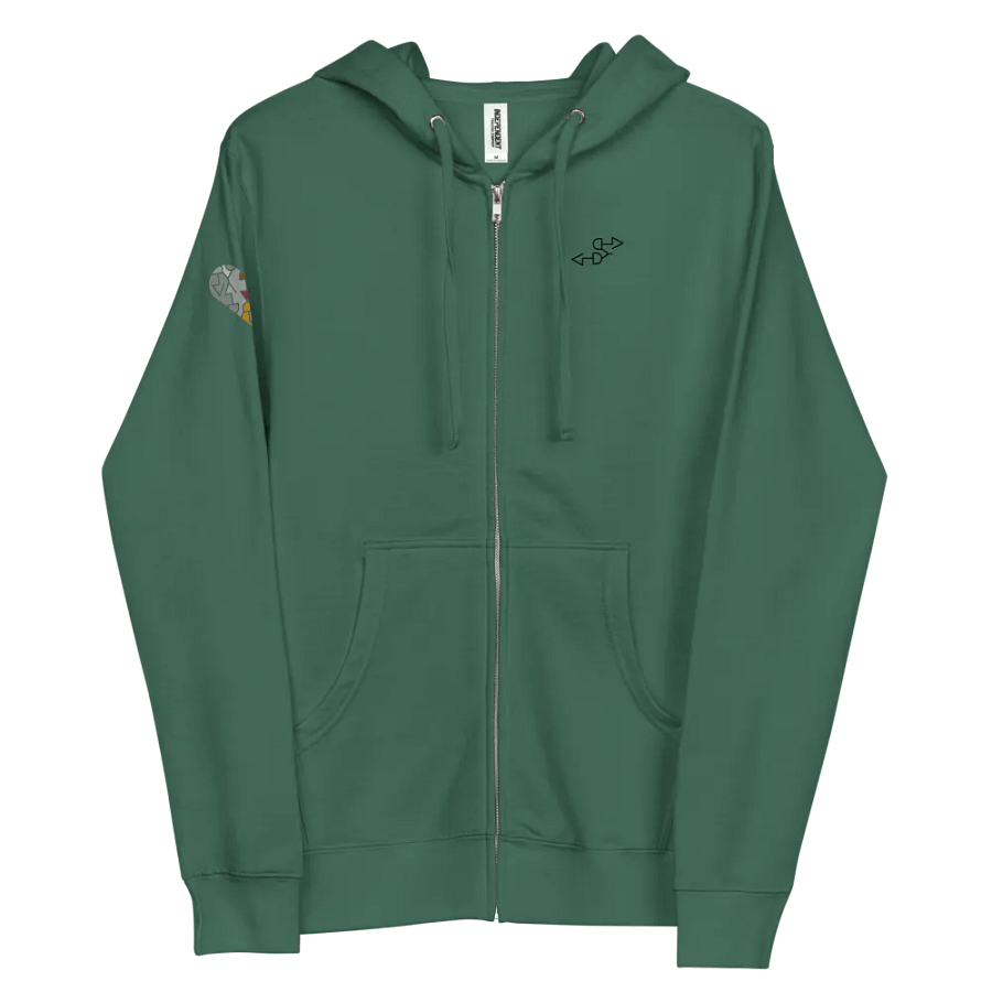 I Love You Dad, Icon / MO Fleece Zip Hoodie product image (3)
