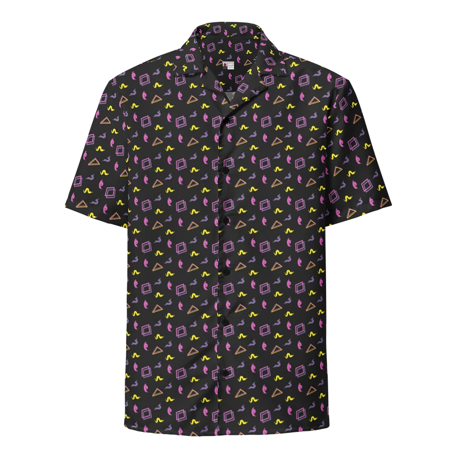 Oh Worm black pattern button down shirt product image (2)
