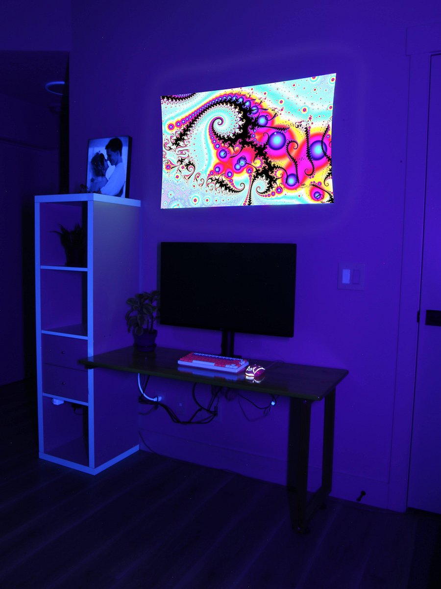 UV fractal tapestry - Purple Pearls product image (12)