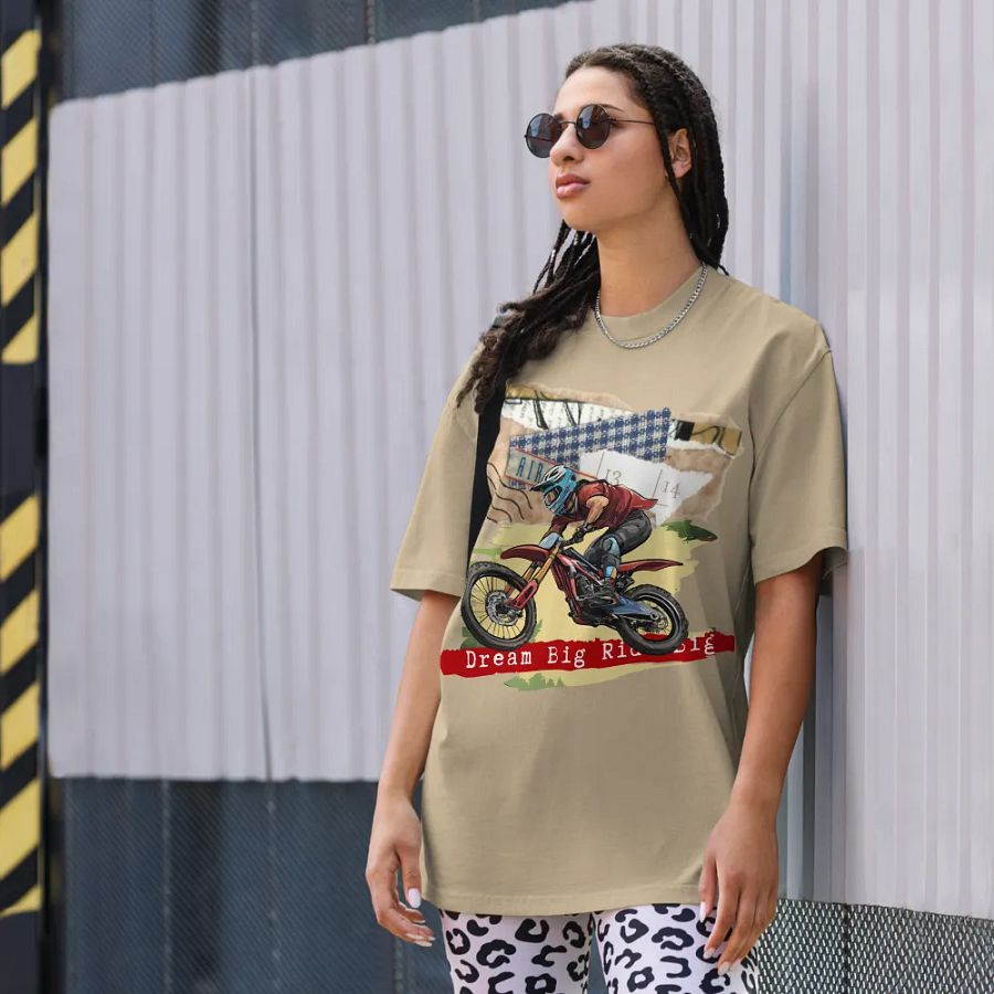 Dream big, ride big oversized t-shirt product image (9)