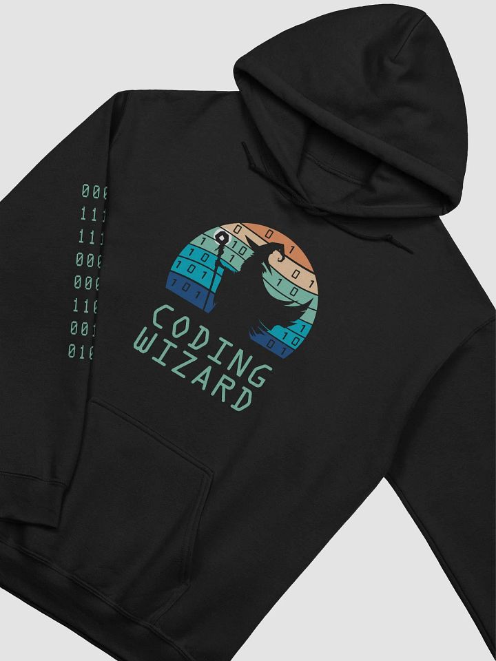 Epic Vintage Sunset "Coding Wizard" Silhouette Hoodie product image (2)
