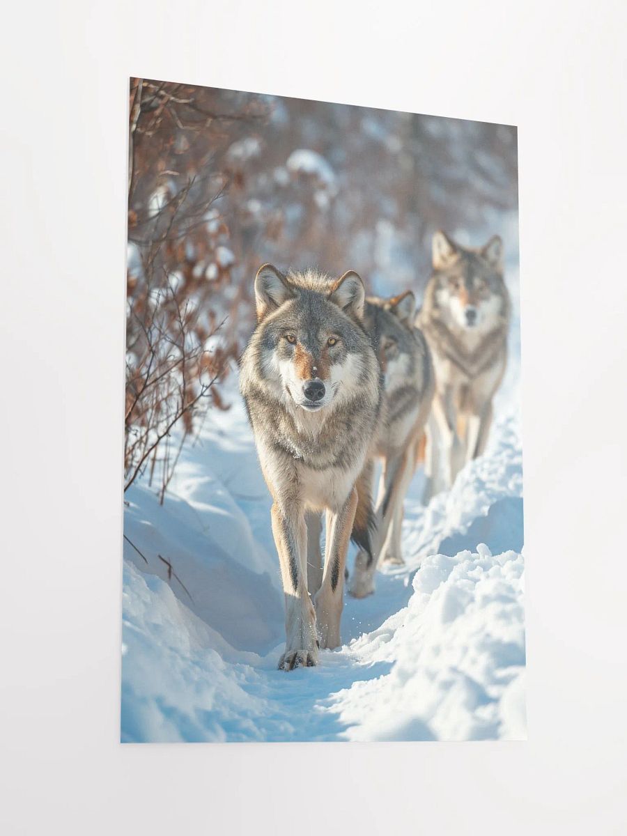 Wolf Pack in Snow: Majestic Winter Scene product image (6)