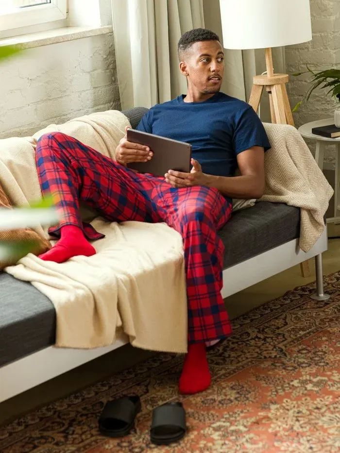 Erotes - unisex lounge pants in rose and blue product image (3)