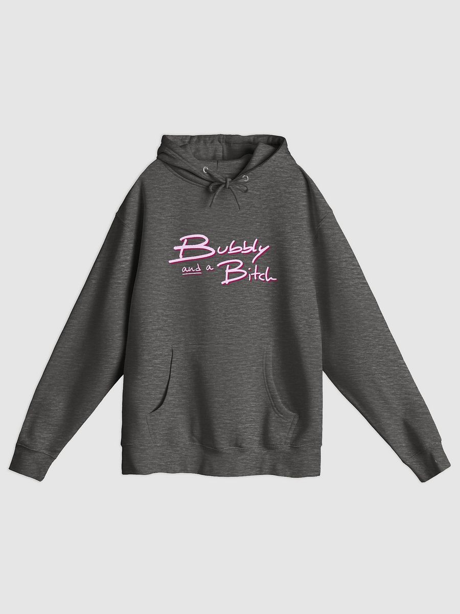 Bubbly and a B*tch (pink shadow design) printed premium pullover hoodie product image (3)