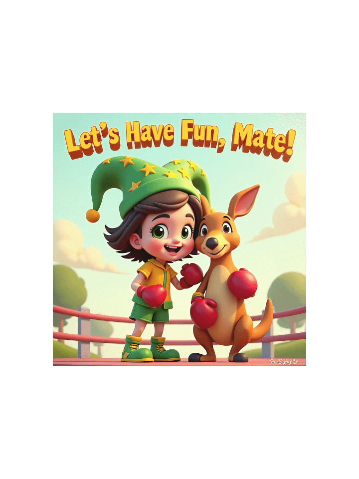 JessyJesty “Kanga Kick!” Enhanced Matte Poster – Aussie Energy for Curious Kids! product image (1)