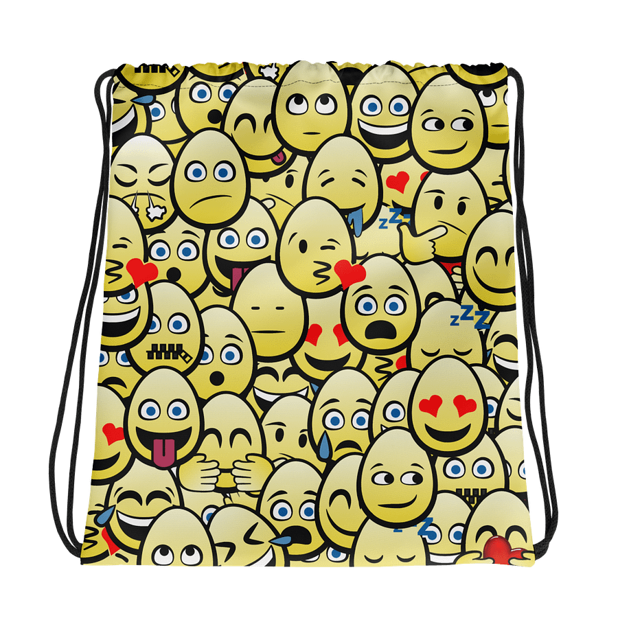 Eggy All Over Drawstring Bag product image (1)