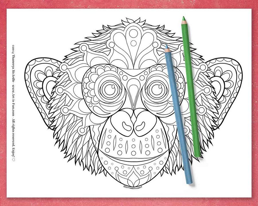 Groovy Animals Coloring Pages product image (12)
