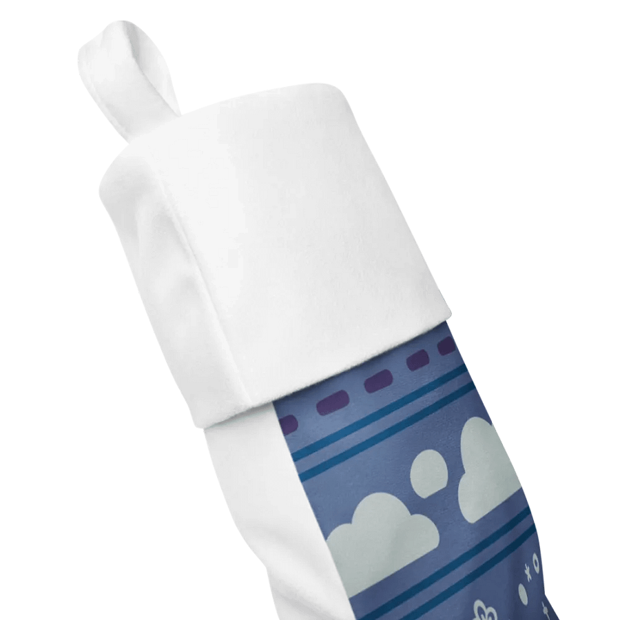 Cloudy Christmas Stocking - Blue product image (3)