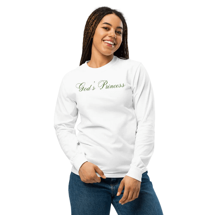 God's Princess (Dark Green Script) Long Sleeve product image (2)