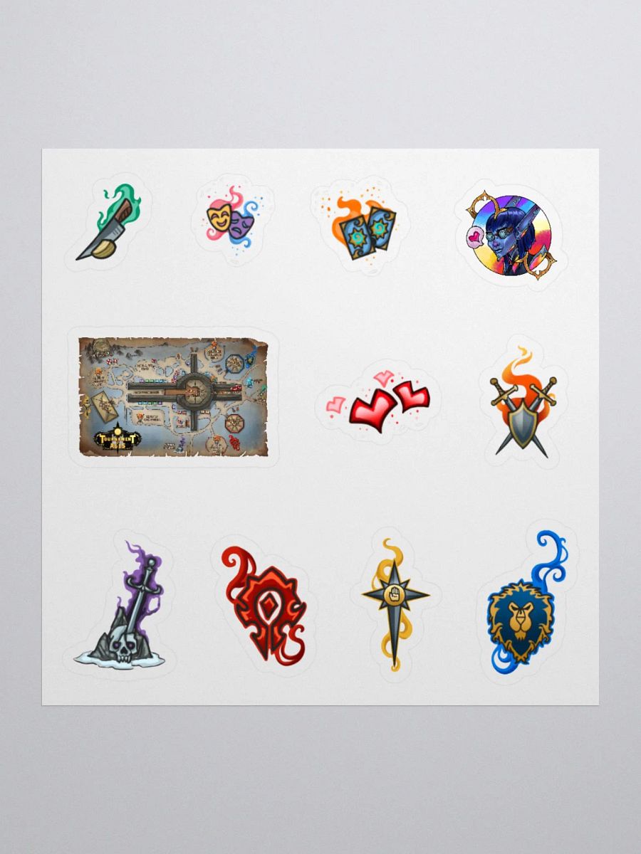 Tournament of Ages - Fairegrounds Map - Map Marker Stickers product image (1)