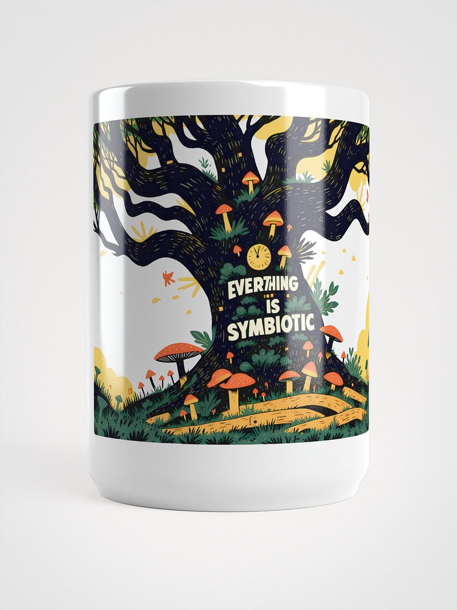 Symbiotic Nature - Tree & Mushroom Ecosystem Glossy Mug product image (5)