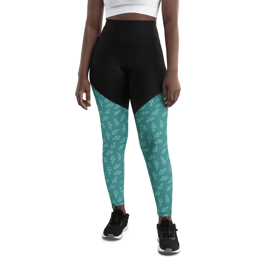 Turq All-Over Print Sports Leggings product image (12)