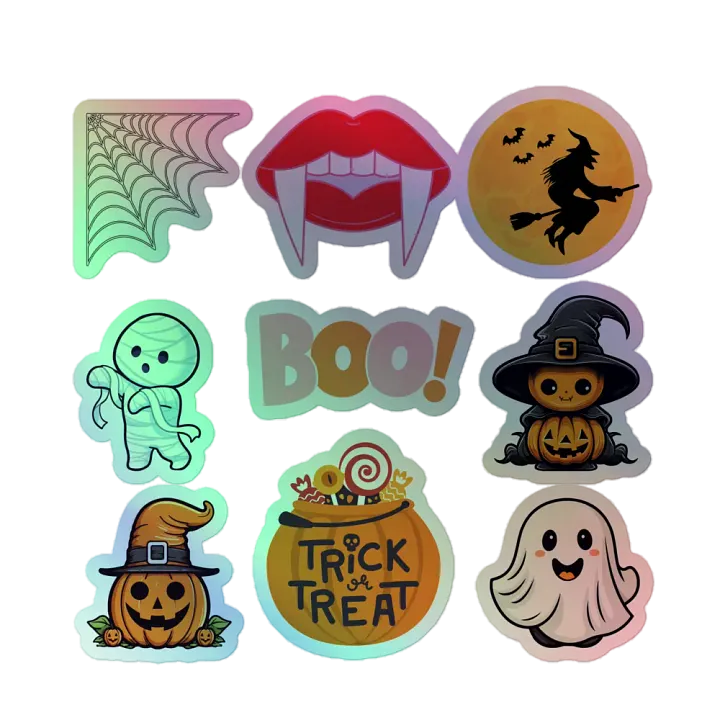 Spooky Holographic Halloween Sticker Sheet product image (1)
