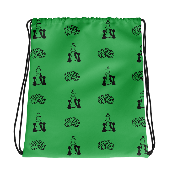 Gaming Drawstring Bag (Black and Green) product image (1)