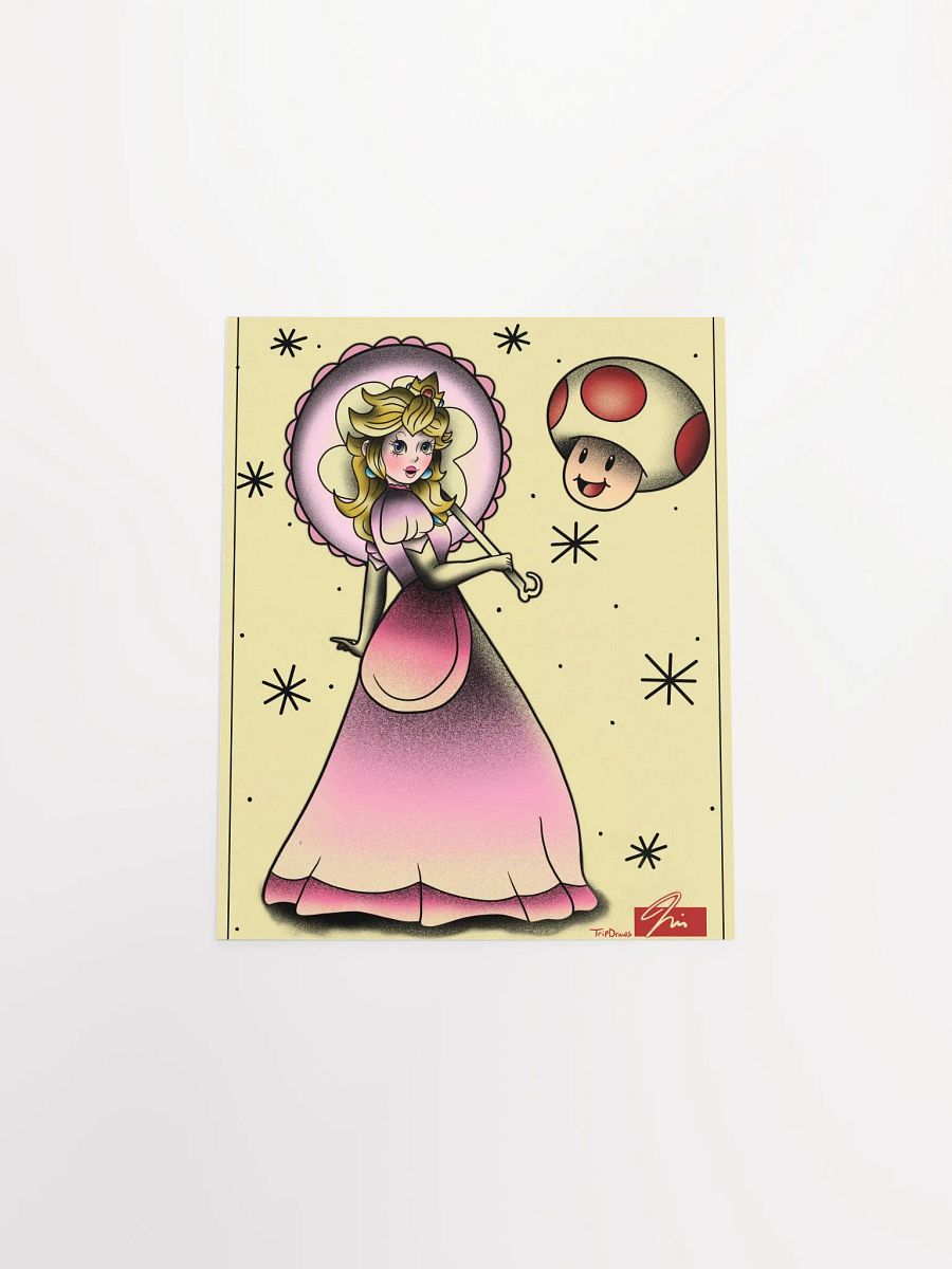 Princess Peach- American Traditional Flash Poster product image (18)