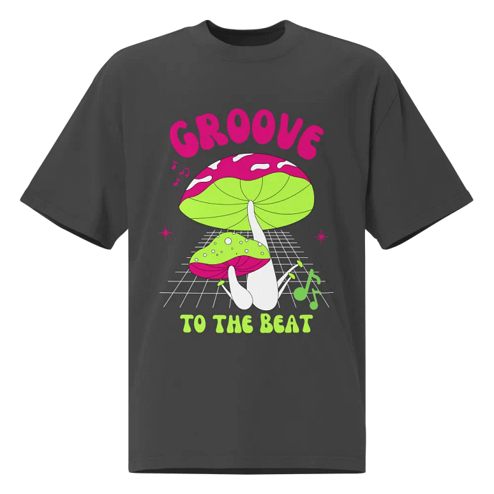 Groove to the beat oversized T-shirt product image (2)