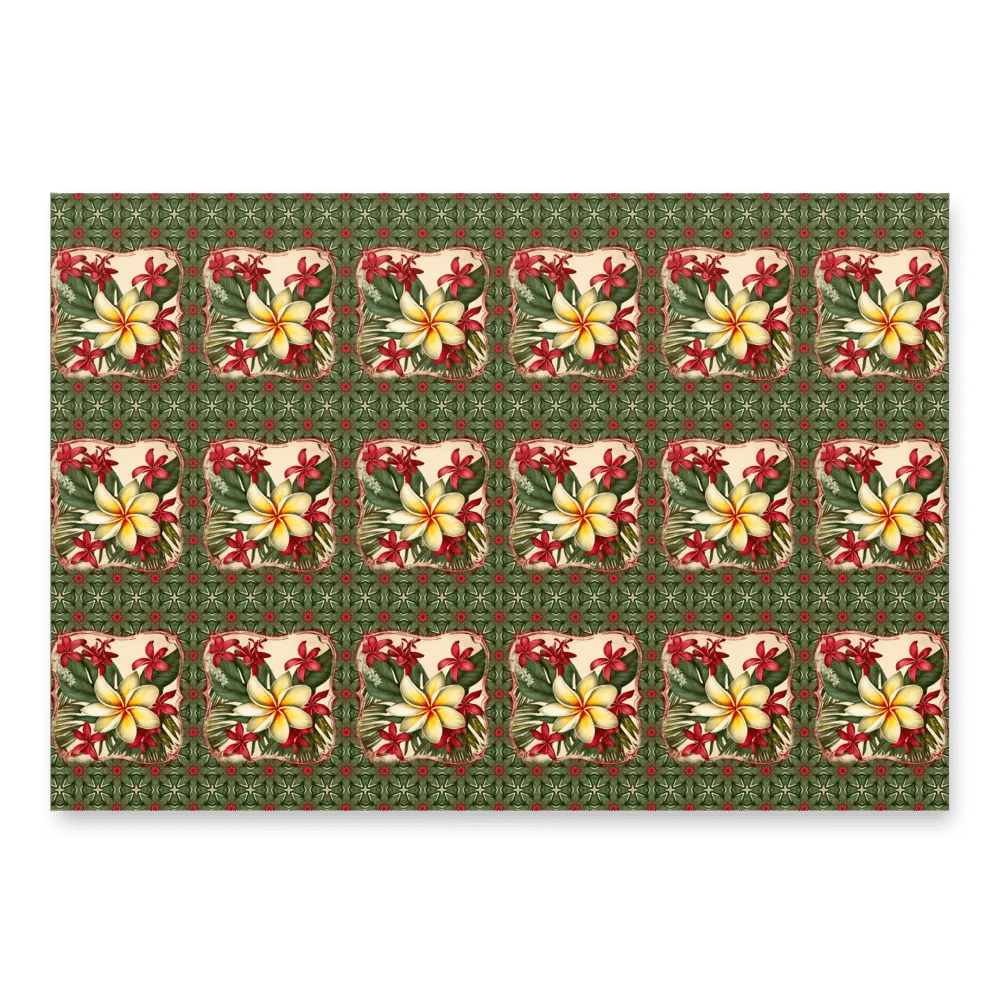 Vintage Tropical Christmas Wrapping Paper product image (3)