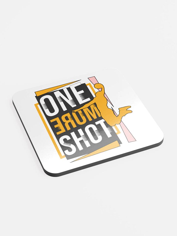 One More Shot Basketball Male Airborne Dreams Cork Coaster product image (2)